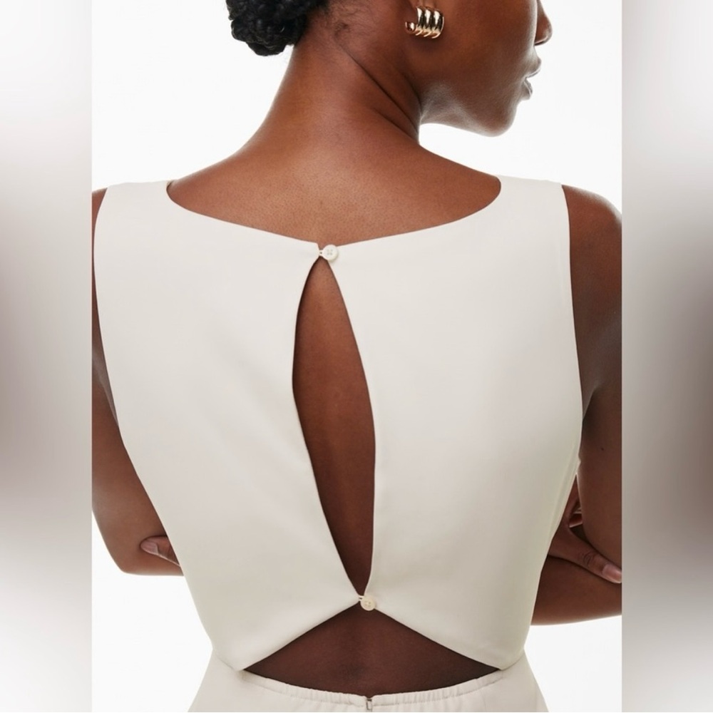 Aritzia Babaton Off White Ivory Spectre Dress - Size 6 - Picture 2 of 8
